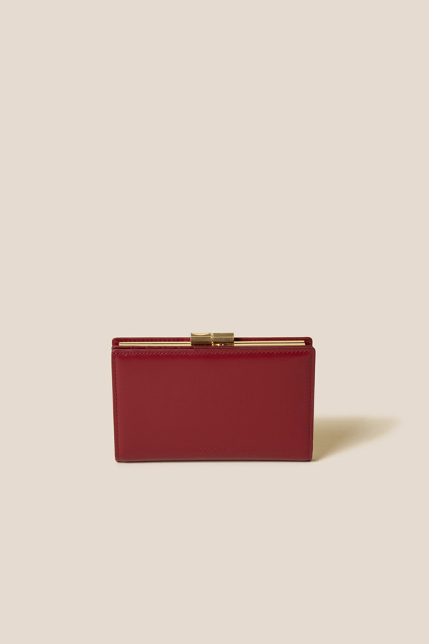 COURONNE - 반지갑 - Mael Frame Half Wallet (Red)