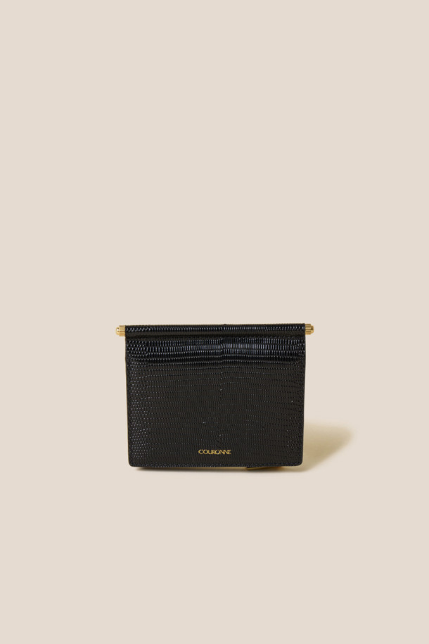 COURONNE - 반지갑 - Mael Half Wallet (Black)