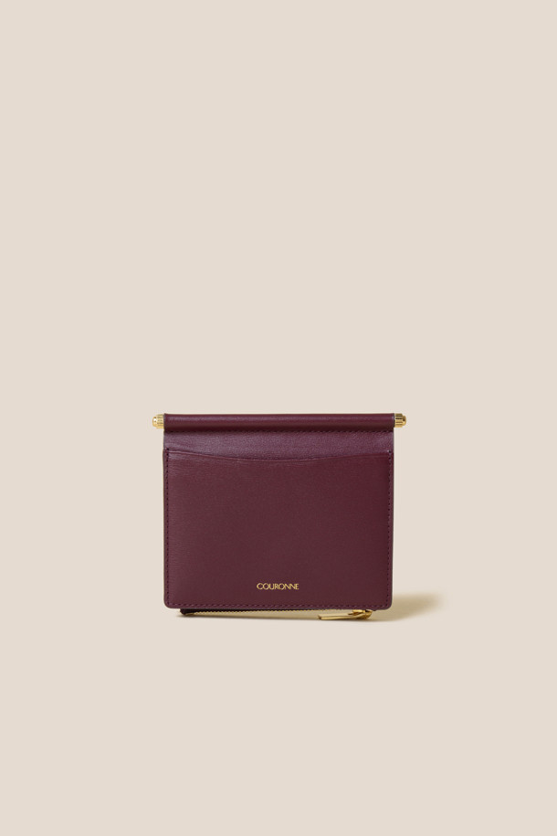 COURONNE - 반지갑 - Mael Half Wallet (Wine)