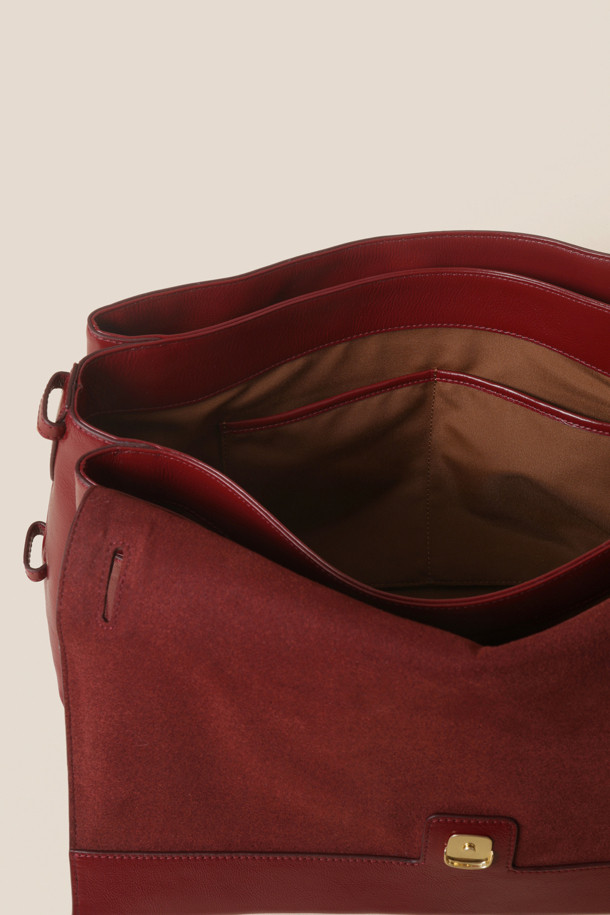 COURONNE - 숄더백 - Fermoir Shoulder 42 (Dark Red)