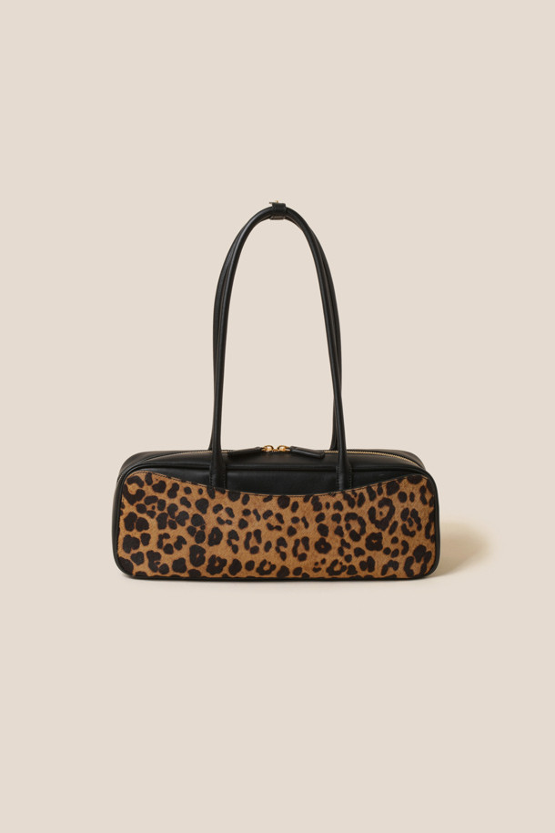 COURONNE - 숄더백 - Bern Shoulder 36 Leopard (Black&Dark Brown)