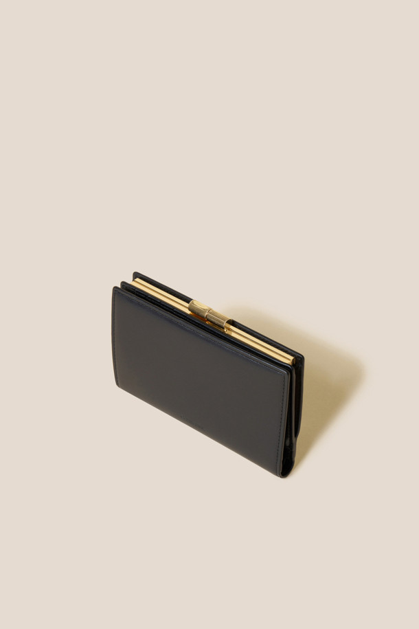 COURONNE - 반지갑 - Mael Frame Half Wallet (Black)