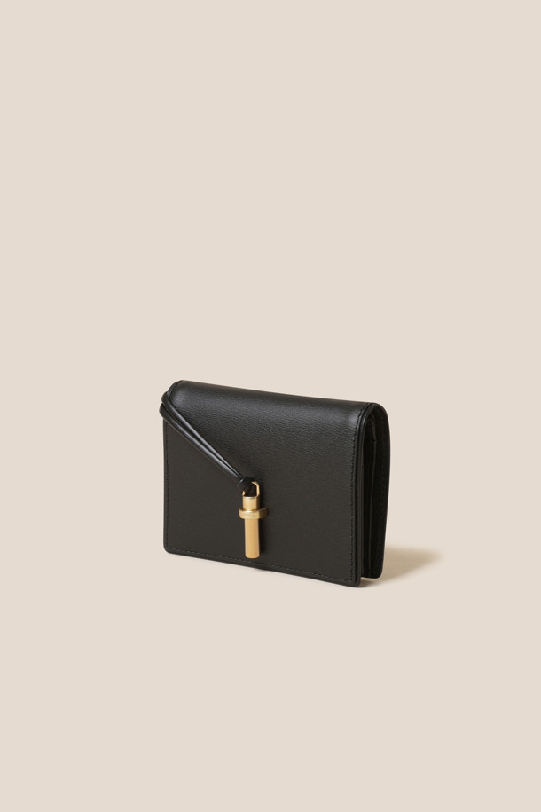 COURONNE - 반지갑 - Fermoir Half Wallet (Black)