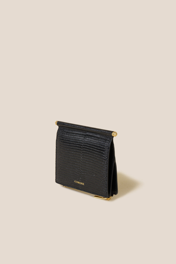 COURONNE - 반지갑 - Mael Half Wallet (Black)