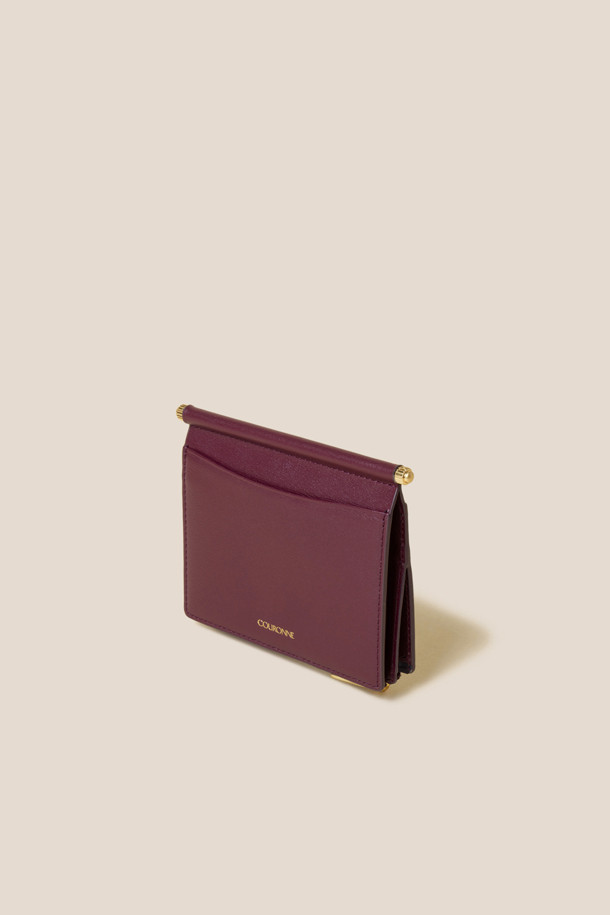 COURONNE - 반지갑 - Mael Half Wallet (Wine)