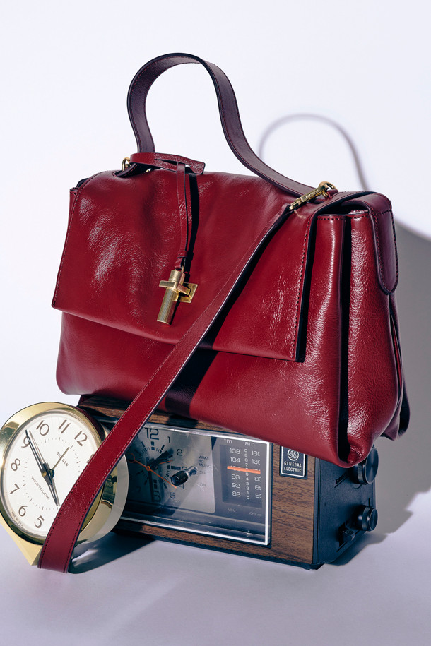 COURONNE - 토트백 - Fermoir Tote 33 (Dark Red)