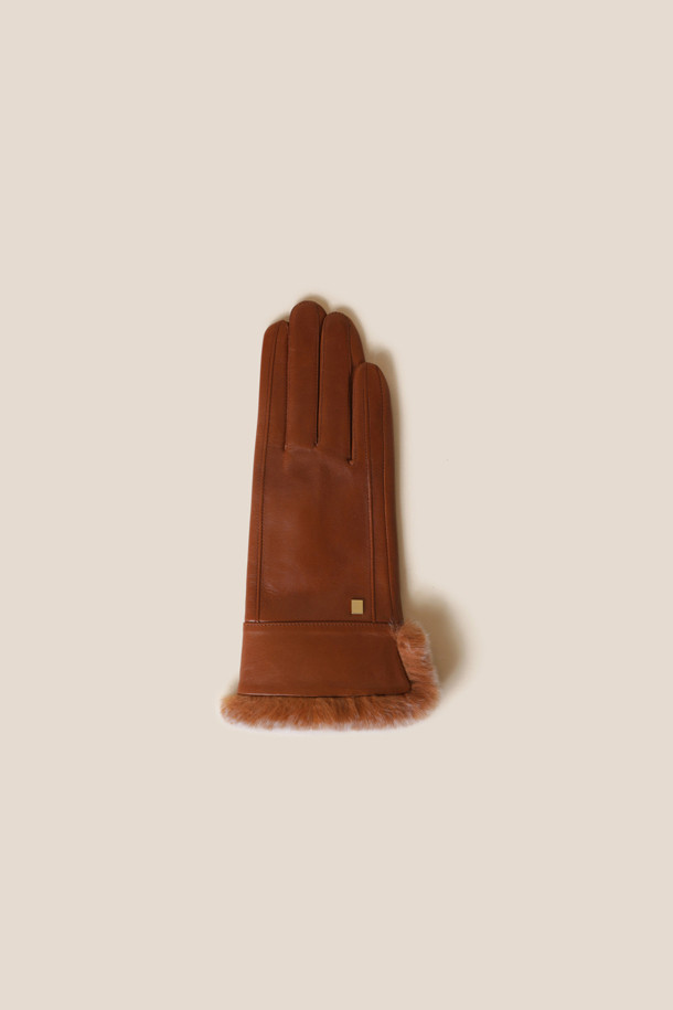 COURONNE - 장갑 - Vety Fur Gloves (Brown)