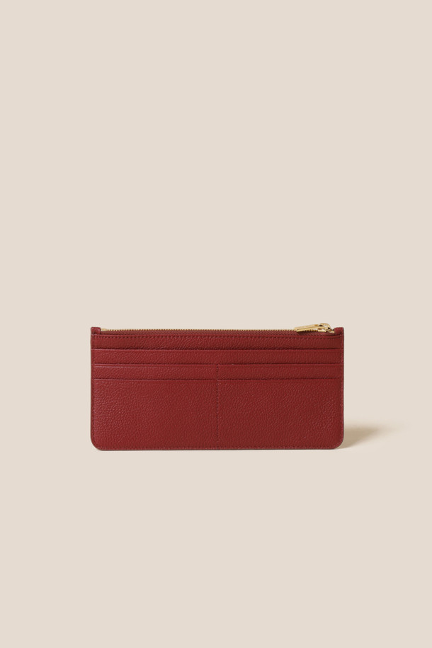 COURONNE - 장지갑 - Jenna Flat Long Wallet (Dark Red)