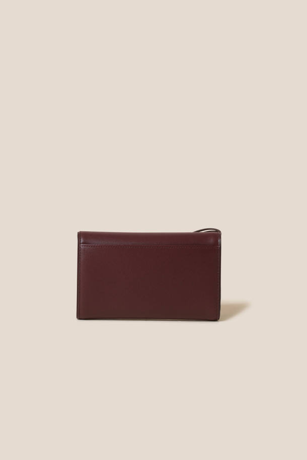 COURONNE - 중지갑 - Fermoir Middle Wallet (Wine)