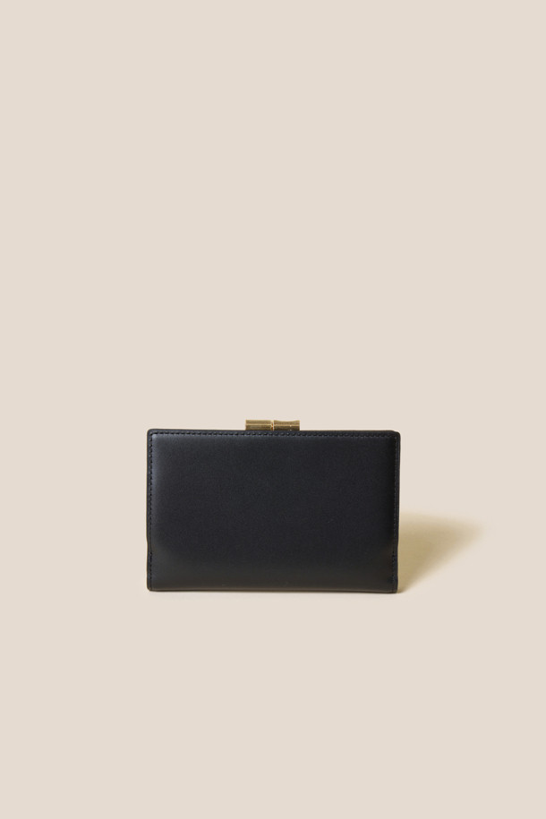 COURONNE - 반지갑 - Mael Frame Half Wallet (Black)