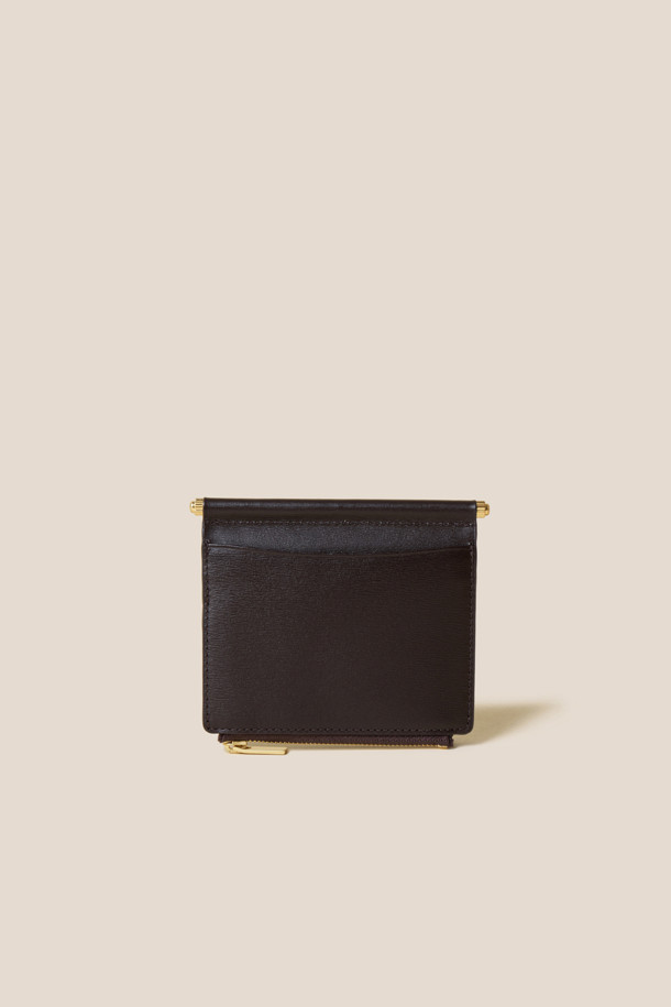 COURONNE - 반지갑 - Mael Half Wallet (Dark Brown)