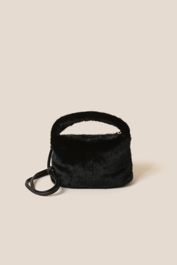 COURONNE - 토트백 - Lumie Fur Tote 25 (Black)