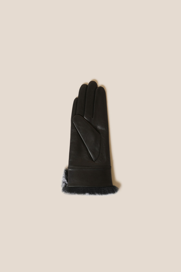 COURONNE - 장갑 - Vety Fur Gloves (Black)