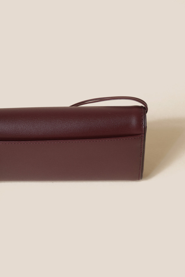 COURONNE - 중지갑 - Fermoir Middle Wallet (Wine)