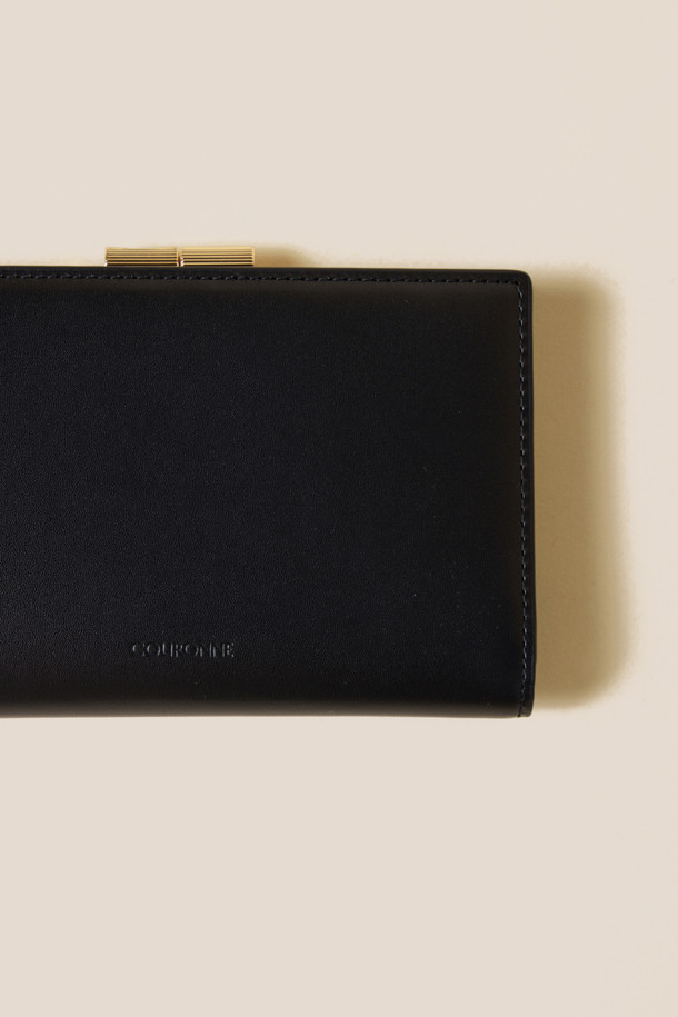 COURONNE - 반지갑 - Mael Frame Half Wallet (Black)