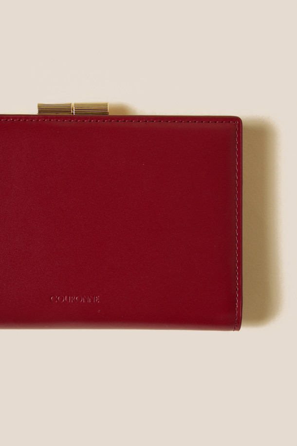 COURONNE - 반지갑 - Mael Frame Half Wallet (Red)