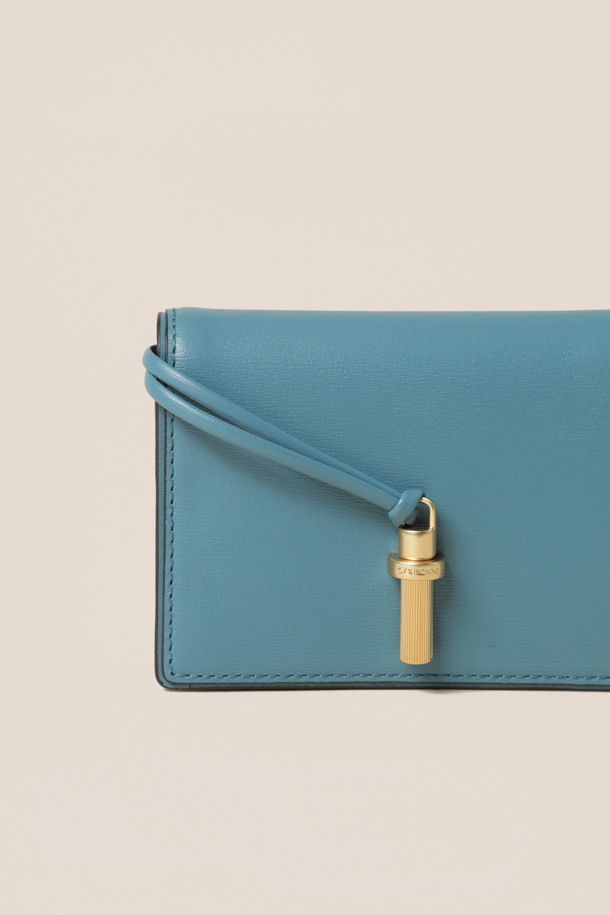 COURONNE - 반지갑 - Fermoir Half Wallet (Light Blue)