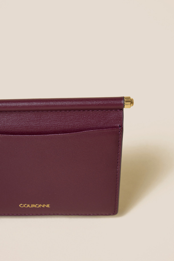 COURONNE - 반지갑 - Mael Half Wallet (Wine)