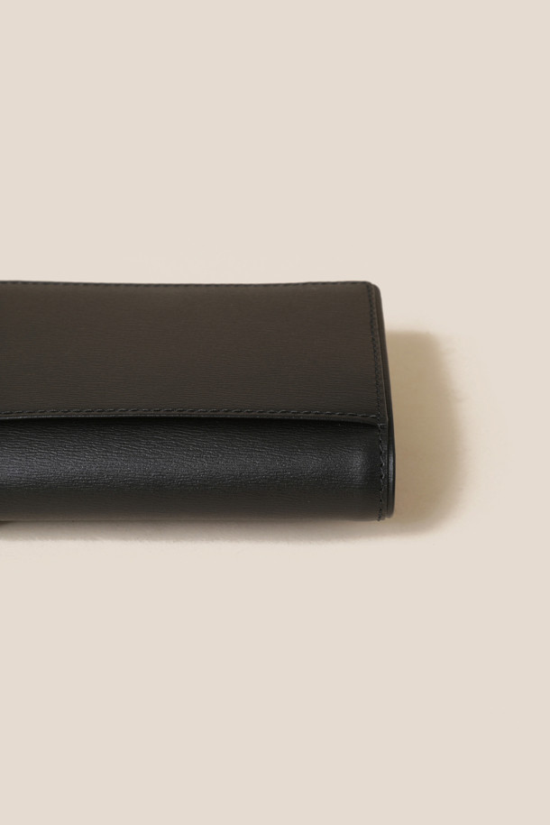 COURONNE - 반지갑 - Fermoir Half Wallet (Black)