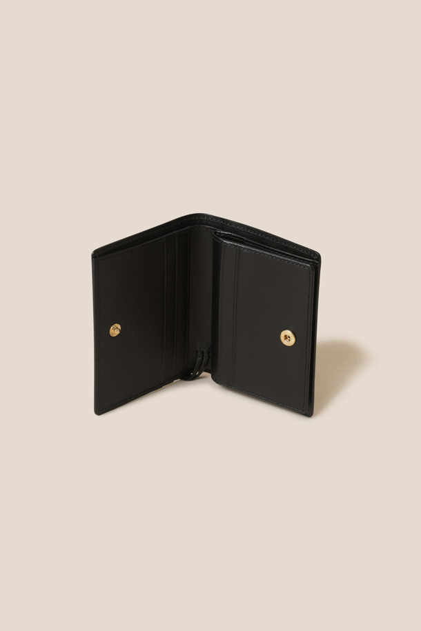 COURONNE - 반지갑 - Fermoir Half Wallet (Black)