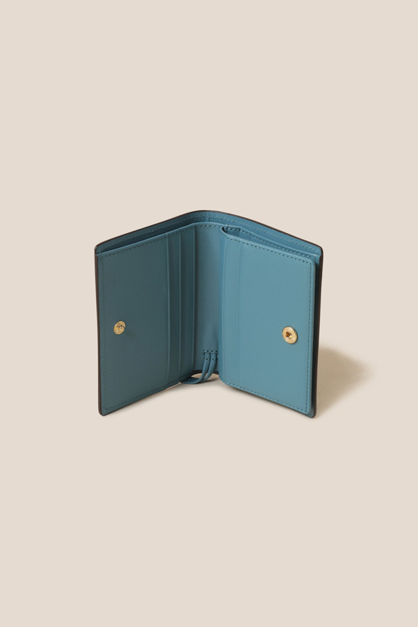 COURONNE - 반지갑 - Fermoir Half Wallet (Light Blue)