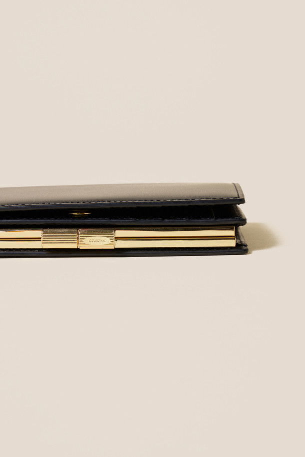 COURONNE - 반지갑 - Mael Frame Half Wallet (Black)