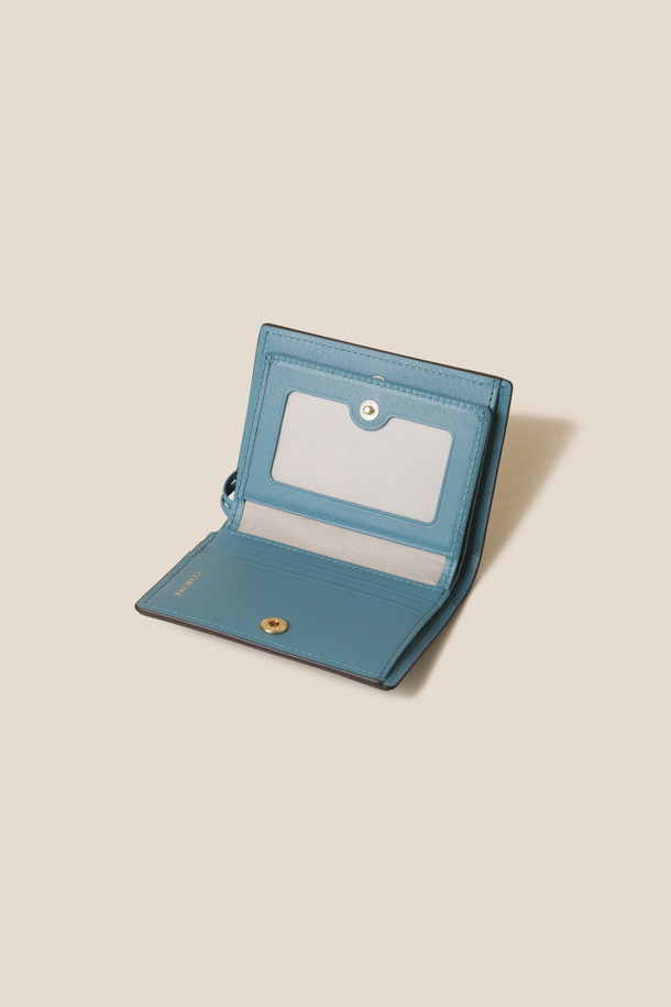 COURONNE - 반지갑 - Fermoir Half Wallet (Light Blue)