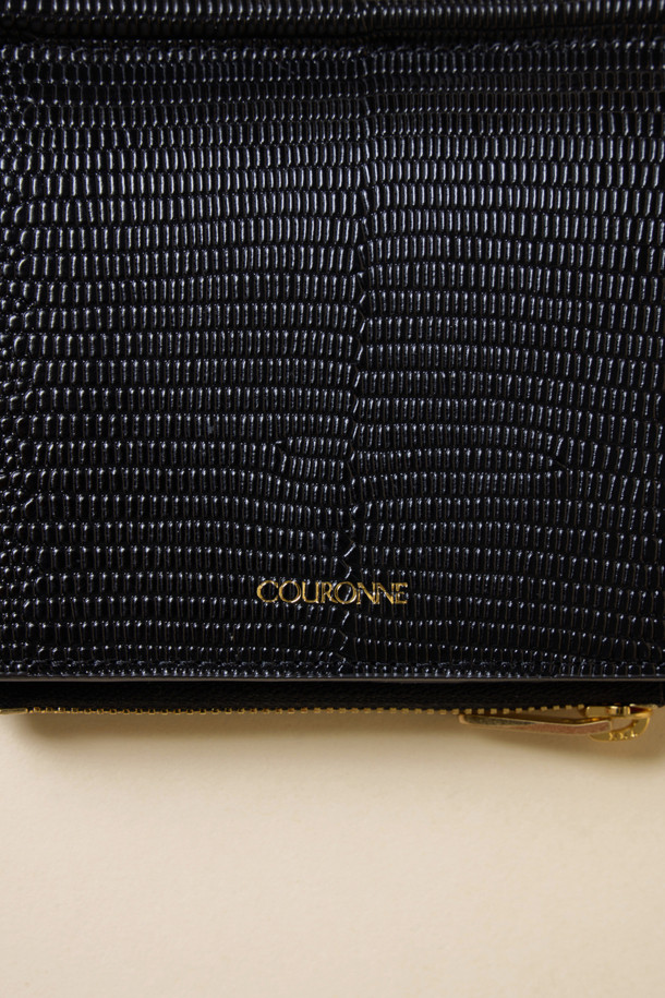 COURONNE - 반지갑 - Mael Half Wallet (Black)