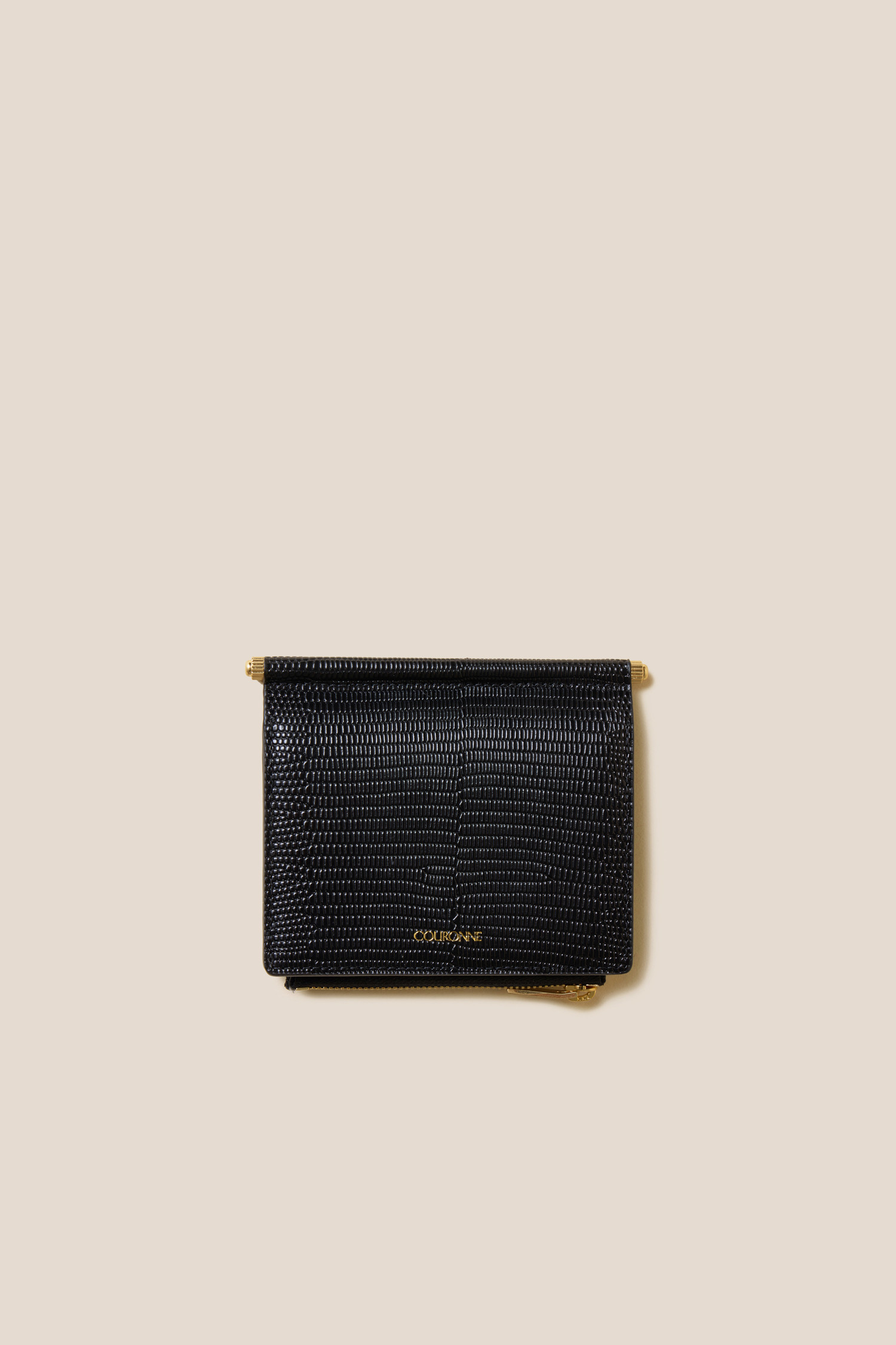 ★COURONNE★ Ines Half Wallet_RCWFX24642BKX Designer fashion, Seoul-fully created | W Concept