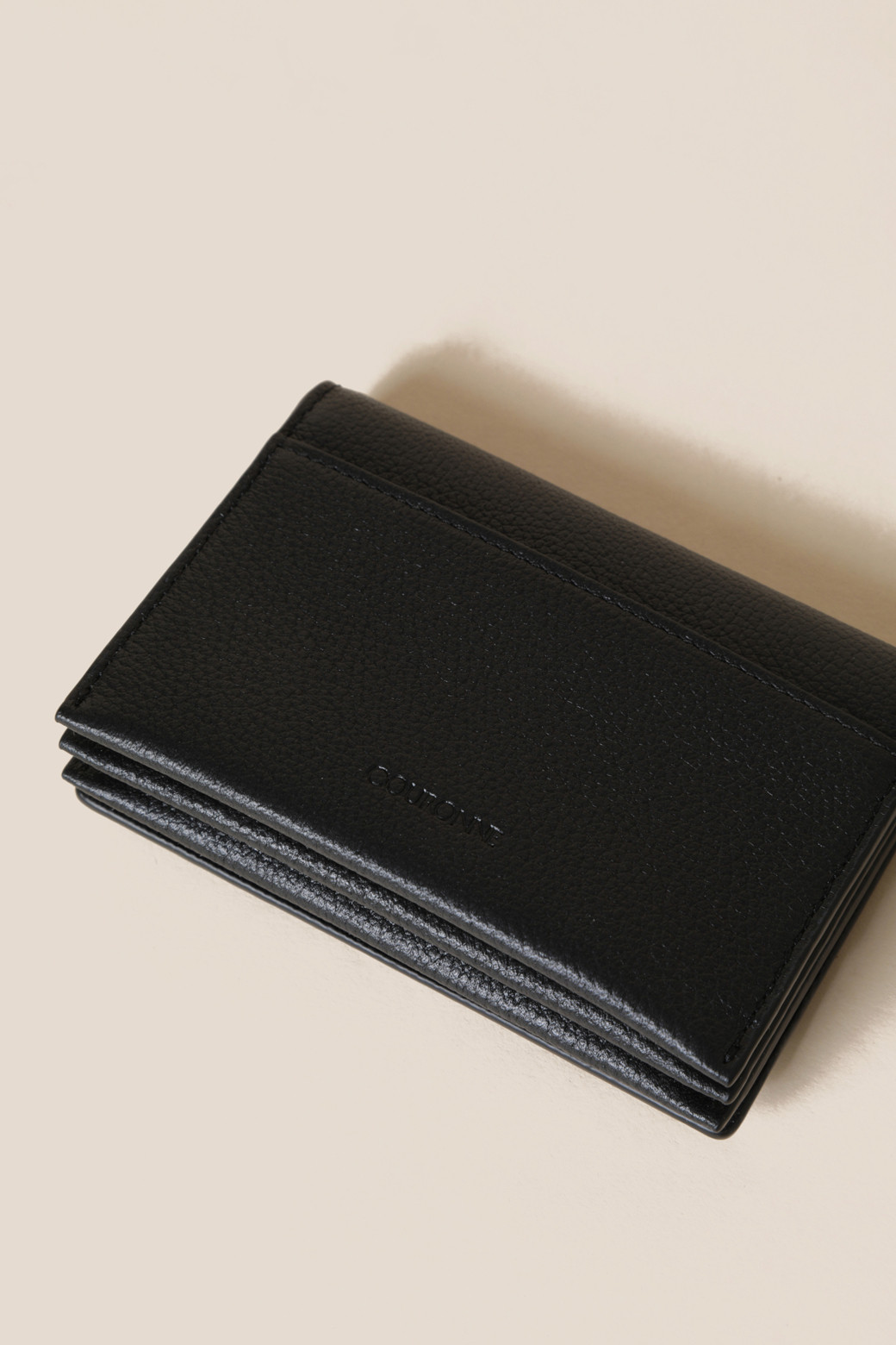 ☆COURONNE☆ Facade Noa Accordian Card Wallet RCWGX25146BKX Facade Noa Accordian Card Wallet_COURONNE - 코오롱몰