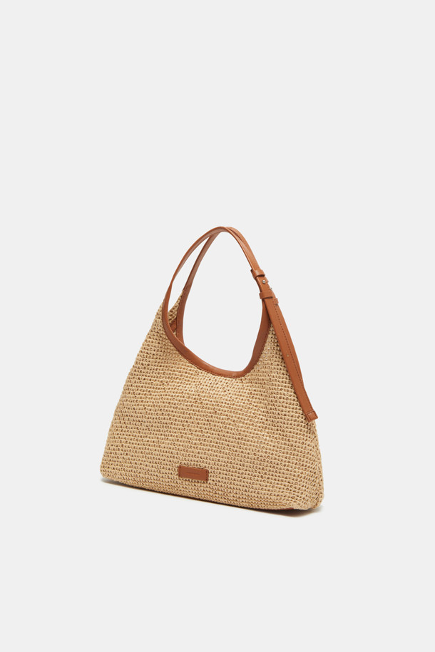 【送料込】韓国人気★COURONNE Seine Tote Raffia トートバッグ 2차 예약판매] Seine Tote 30 Raffia (Brown)_COURONNE - 코오롱몰