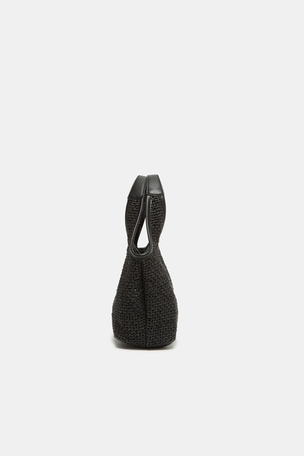 【送料込】韓国★COURONNE Seine Easy Tote Raffia トートバッグ Seine Easy Tote 27 Raffia (Black)_COURONNE - 코오롱몰