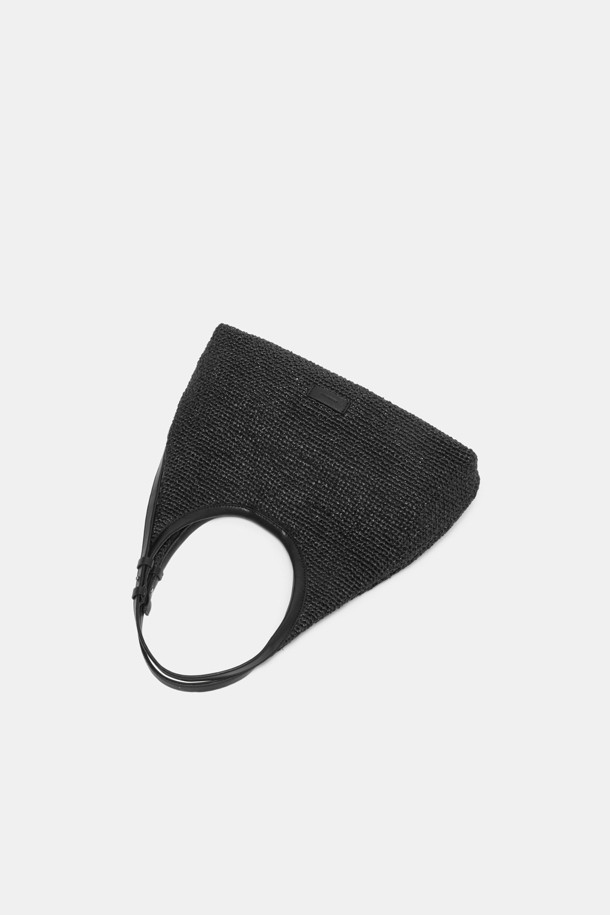 【送料込】韓国人気★COURONNE Seine Tote Raffia トートバッグ Seine Tote 30 Raffia (Black)_COURONNE - 코오롱몰