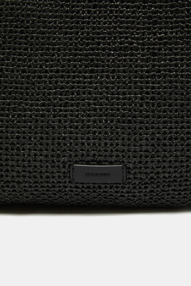 Seine Easy Shoulder 43 Raffia (Black)_COURONNE - 코오롱몰