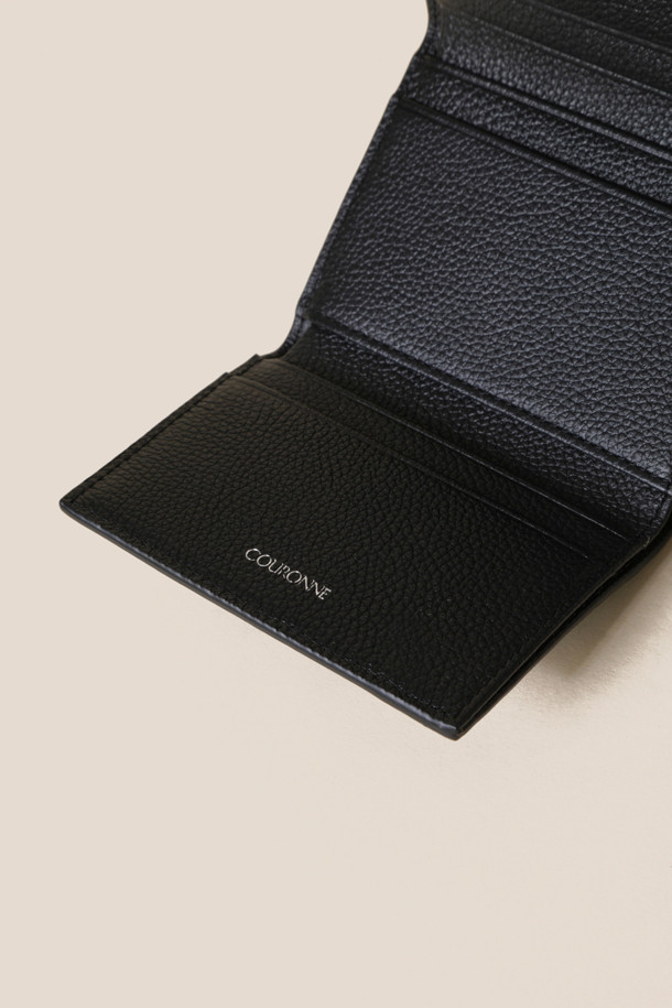 COURONNE - 반지갑 - Flanner Mini-half Wallet