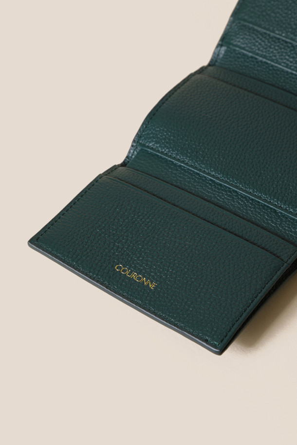 COURONNE - 반지갑 - Flanner Mini-half Wallet