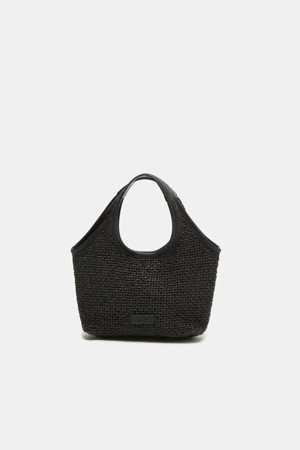 Seine Easy Tote 27 Raffia (Black)