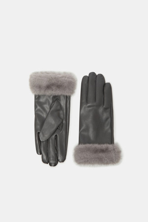 Fur Trim Gloves