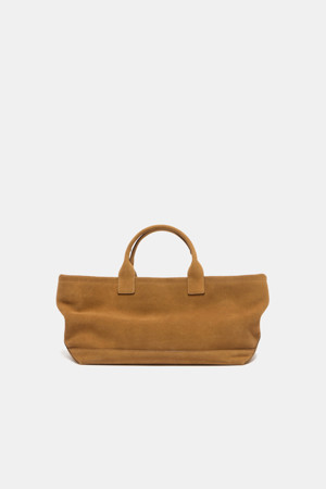 노앤뮤트] Baguette bento bag Suede Brick red