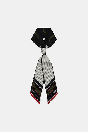 Stripe Twill Scarf