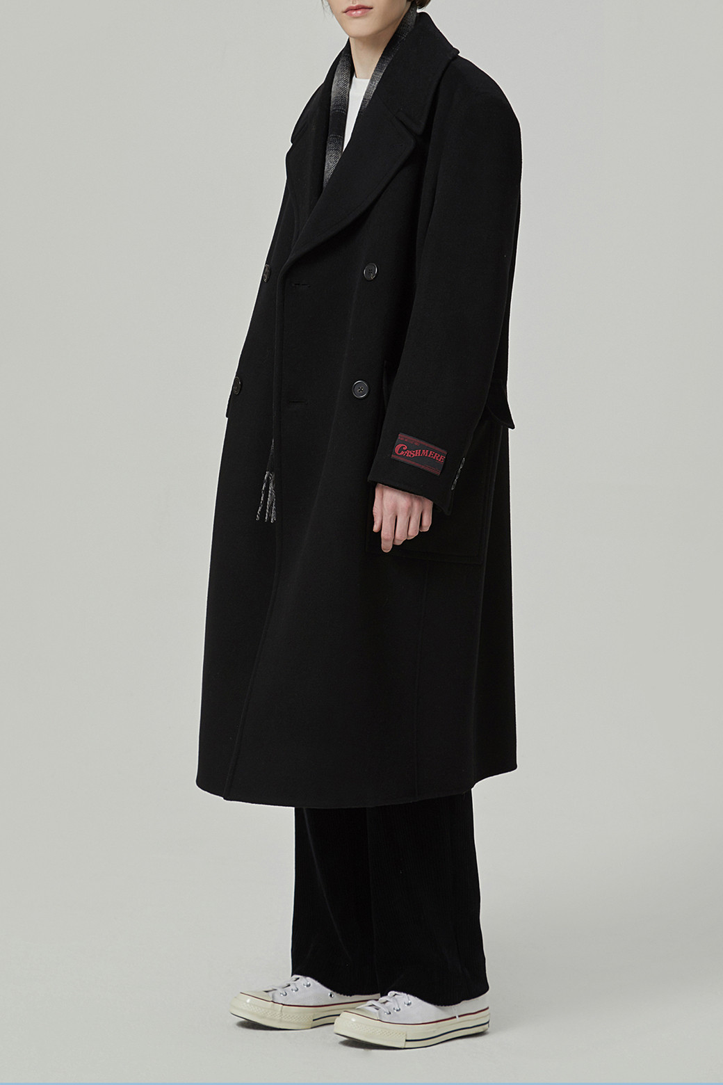 [커스텀멜로우]jakobe double breasted coat_CWCAW22604BKX [W CONCEPT]