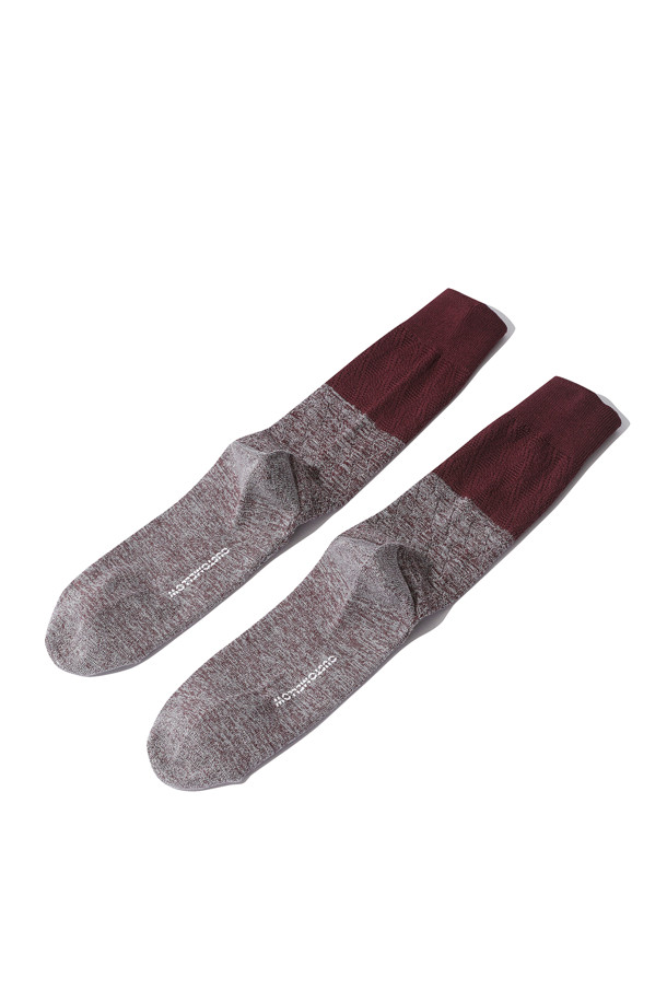 CUSTOMELLOW -  - formal two tone texture socks