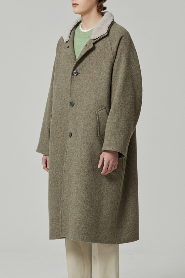 CUSTOMELLOW -  - band collar single long coat