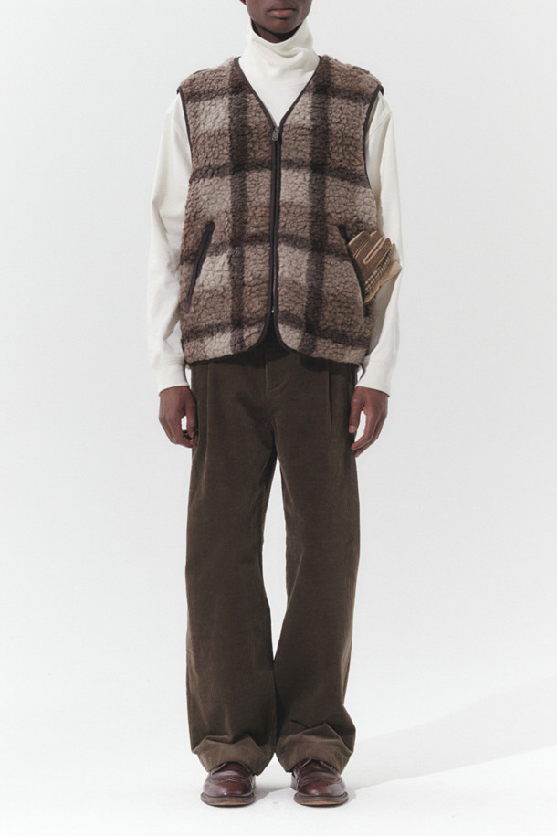 CUSTOMELLOW -  - boucle wool patterned vest