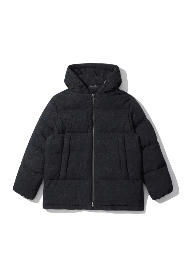 CUSTOMELLOW -  - [black label] jacquard wool hood down