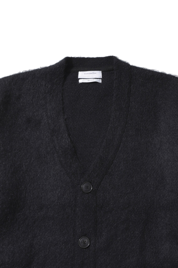 CUSTOMELLOW -  - hairy solid v-neck cardigan