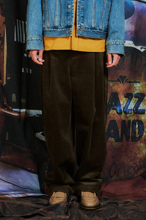 corduroy wide pants