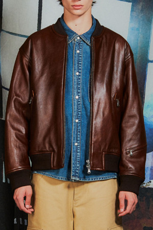 leather a-2 aviator jumper