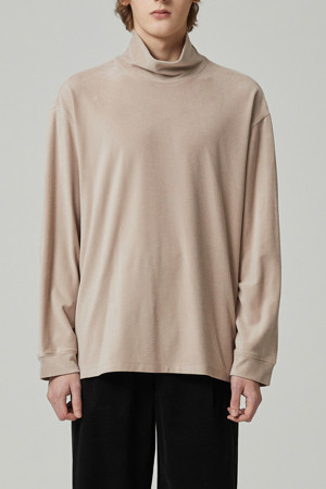 [black label] soft touch highneck tee