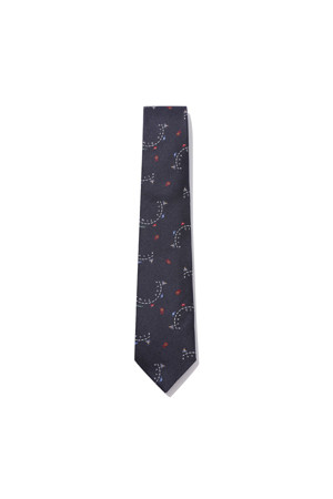 navy season theme artwork pattern tie